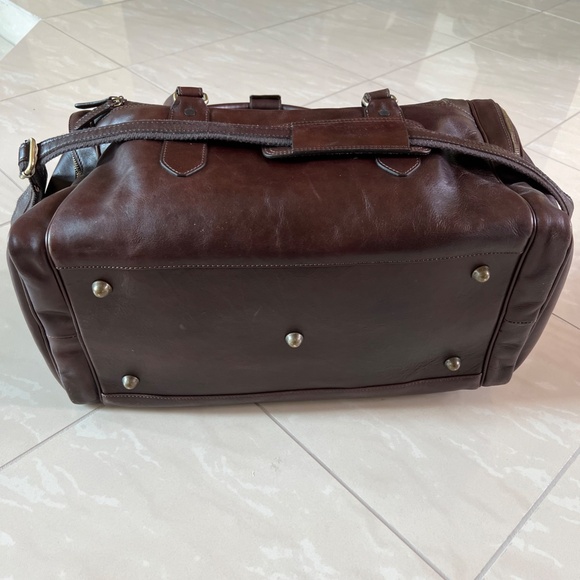 #2222 BRAND NEW Old Angler Leather Duffel Bag & Terrida Luxury Toiletry Case - Picture 4 of 14